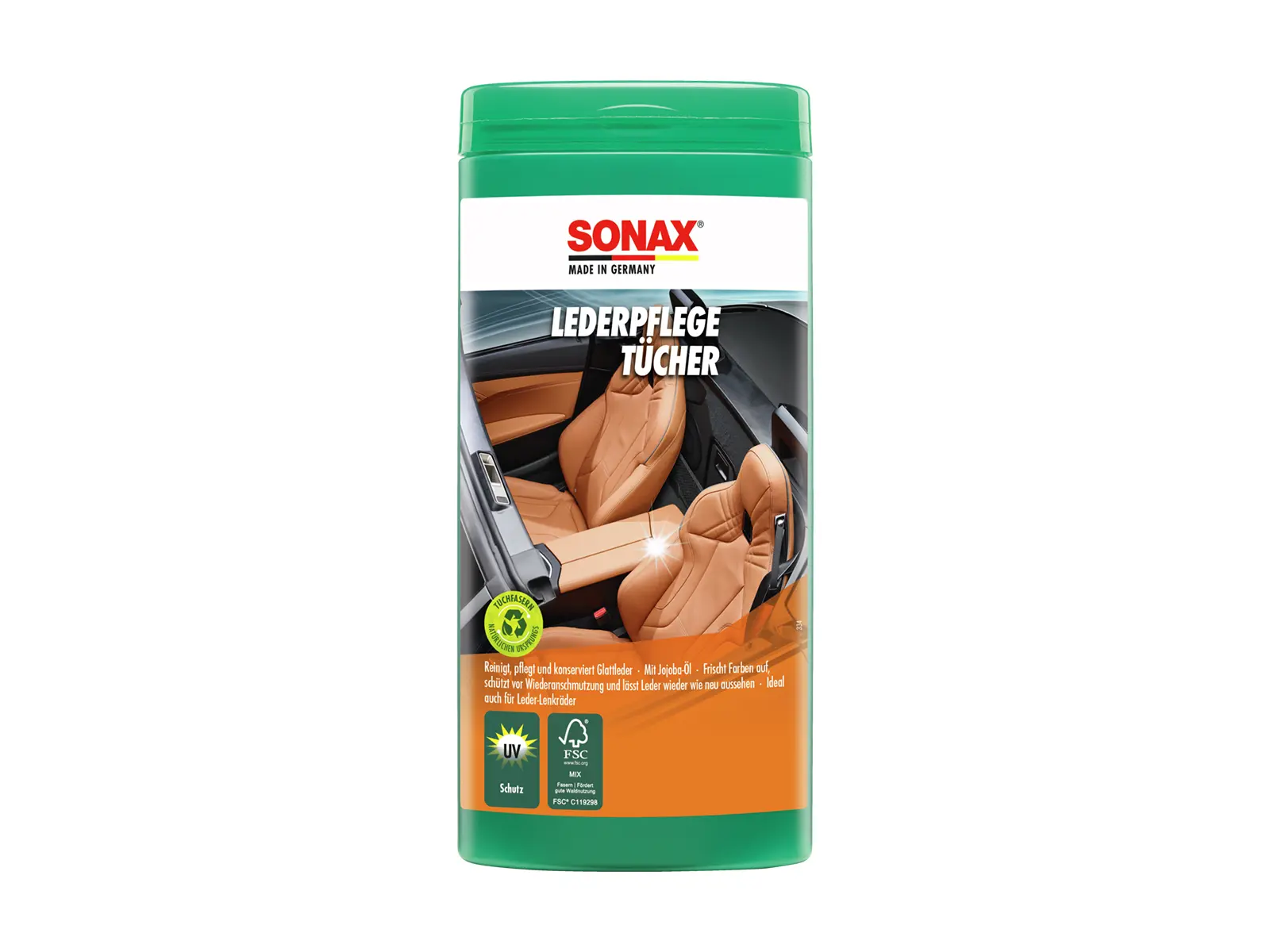 SONAX LederPflegeTücher 25er Box VE6